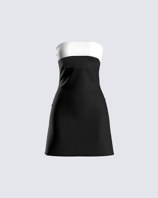 finesse Lupita Multi Banded Mini Dress