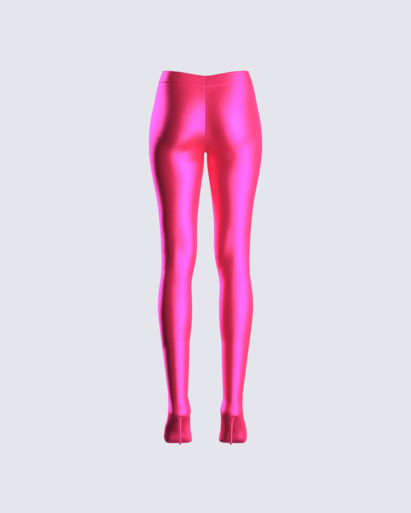 Finesse Lux Pink High Heel Leggings