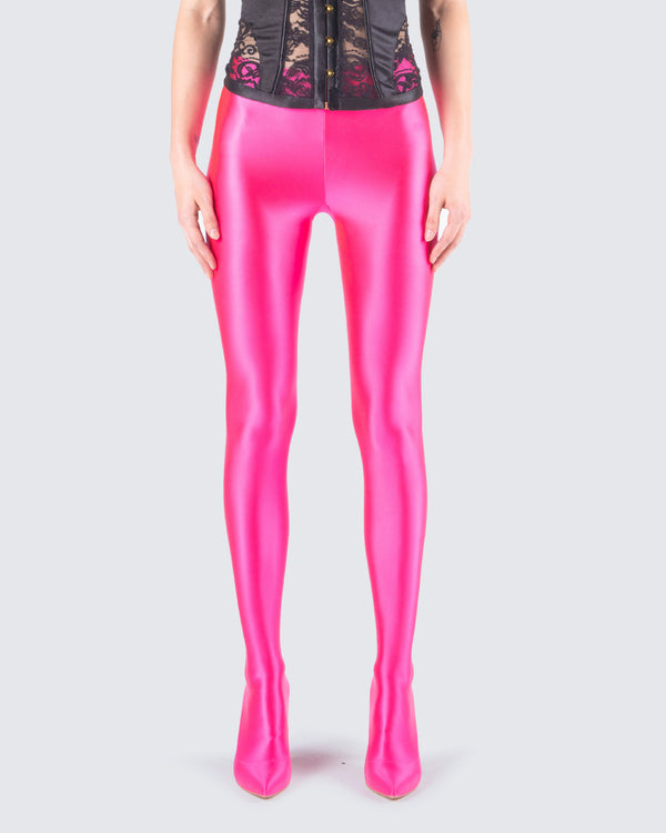 Finesse Lux Pink High Heel Leggings