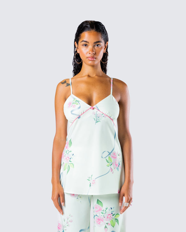 Finesse Luz Floral Print Cami Top