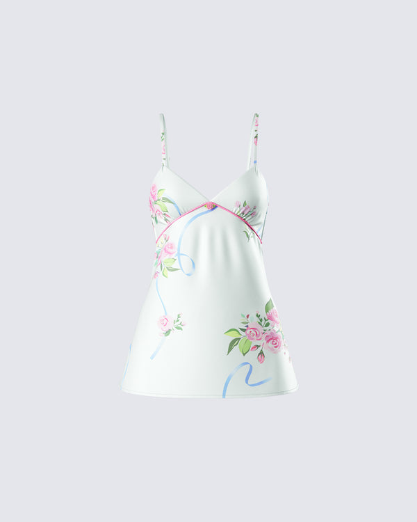 finesse Luz Floral Print Cami Top