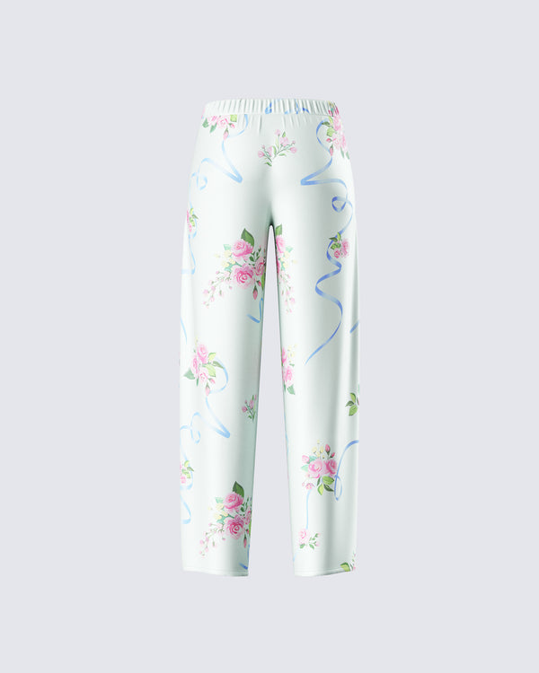 Finesse Luz Floral Print Wide Leg Pant