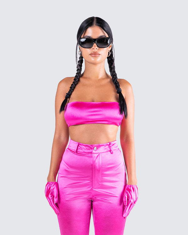 Finesse Lydia Magenta Top & Gloves
