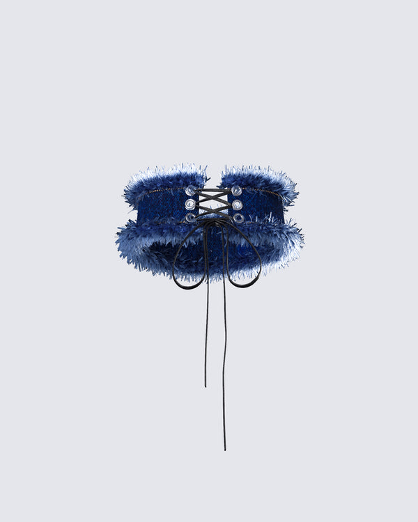 Finesse Maja Blue Denim Choker