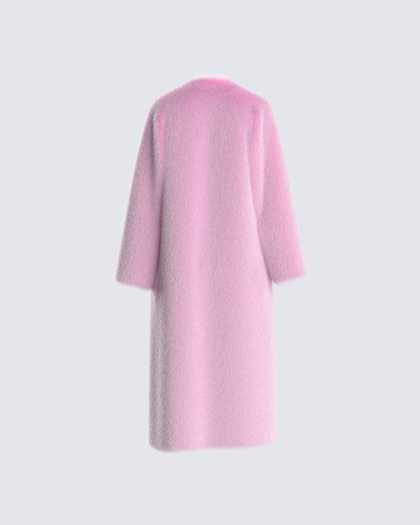 Finesse Margot Faux Fur Midi Coat