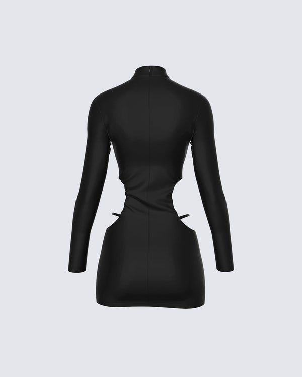 Finesse Mariah Black Mini Dress