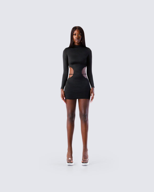 Finesse Mariah Black Mini Dress