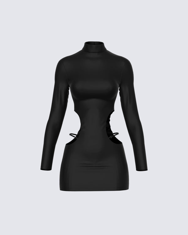 finesse Mariah Black Mini Dress