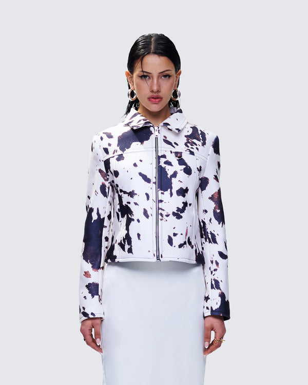 Finesse Marnie Multi Vegan Cowhide Jacket
