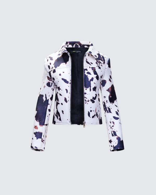 finesse Marnie Multi Vegan Cowhide Jacket
