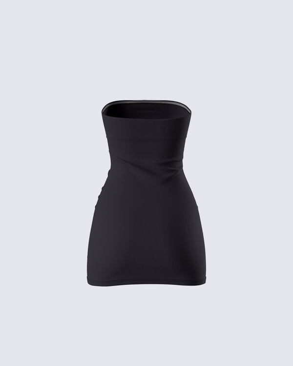 Finesse Maxine Black Jersey Tube Dress