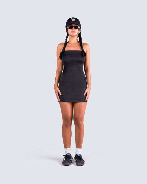 Finesse Maxine Black Jersey Tube Dress