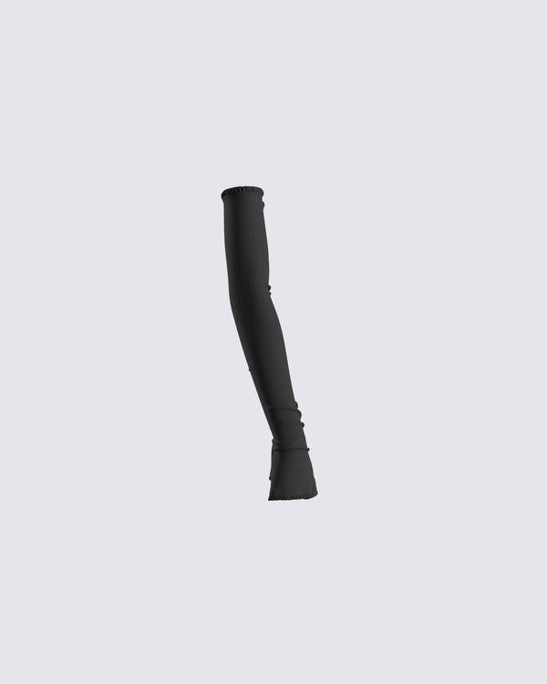 Finesse Meera Black Jersey Gloves