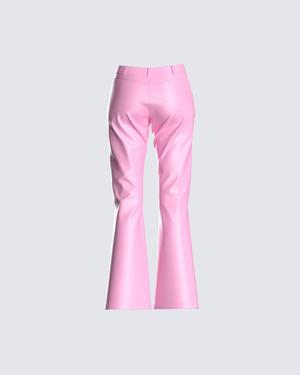 Finesse Melanie Pink Straight Leg Pant
