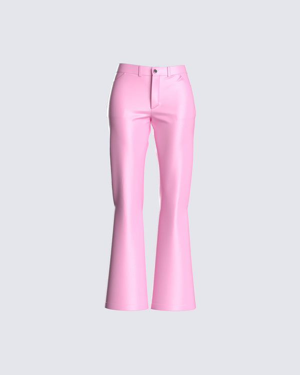 finesse Melanie Pink Straight Leg Pant