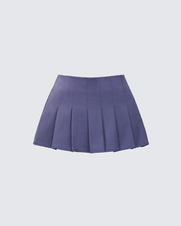 finesse Metin Charcoal Mini Skirt
