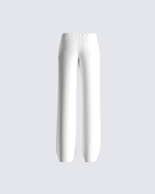 Finesse Miles White Sweatpant