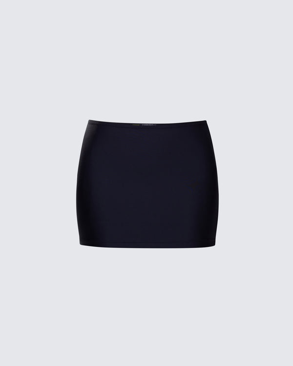 finesse Monika Black Micro Mini Skirt