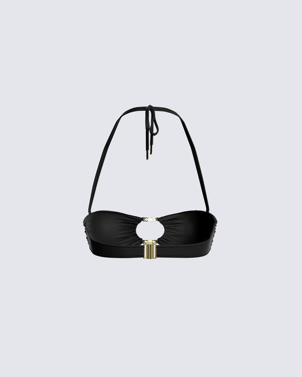 Finesse Monique Black Bikini Top