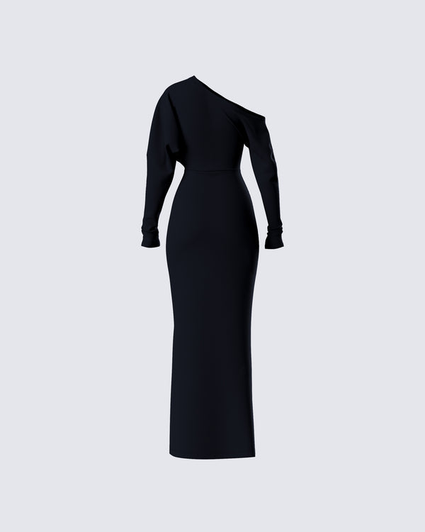 Finesse Morwena Black Off Shoulder Maxi Dress