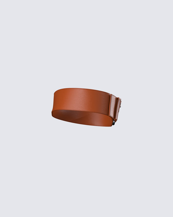 Finesse Myka Brown Studded Belt