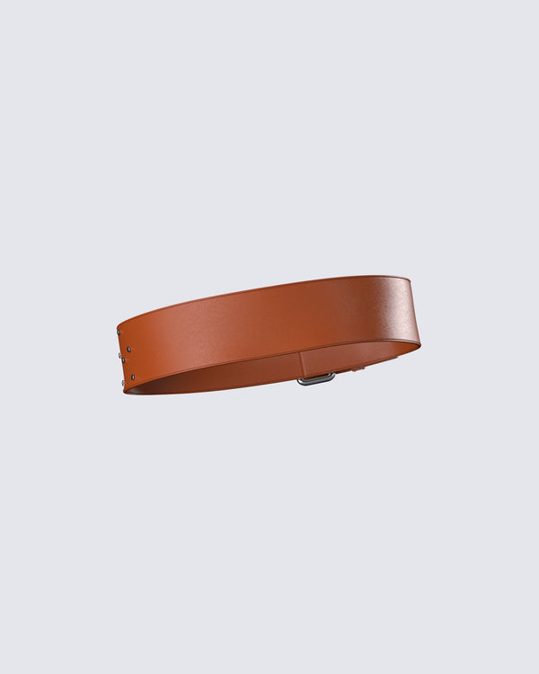 Finesse Myka Brown Studded Belt