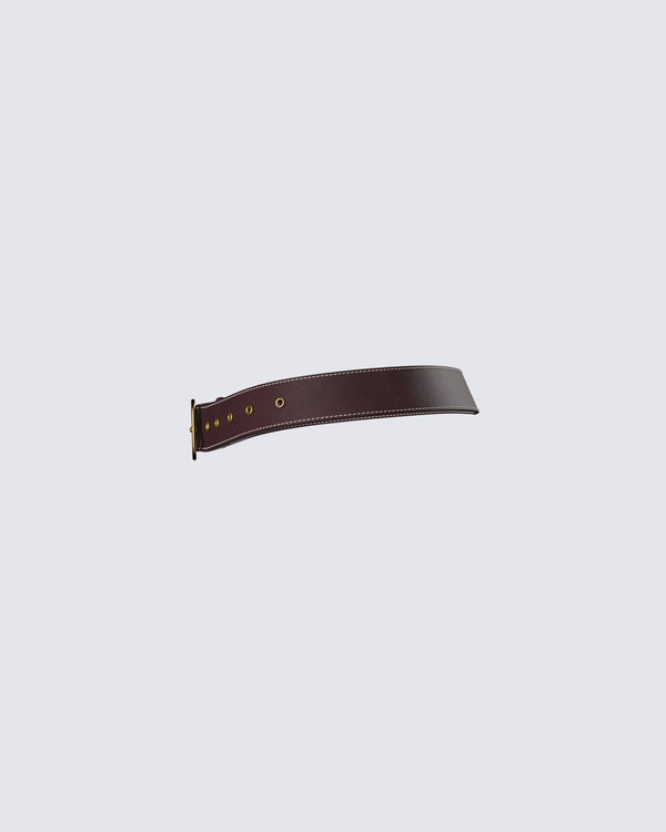 Finesse Nadi Brown Vegan Leather Belt