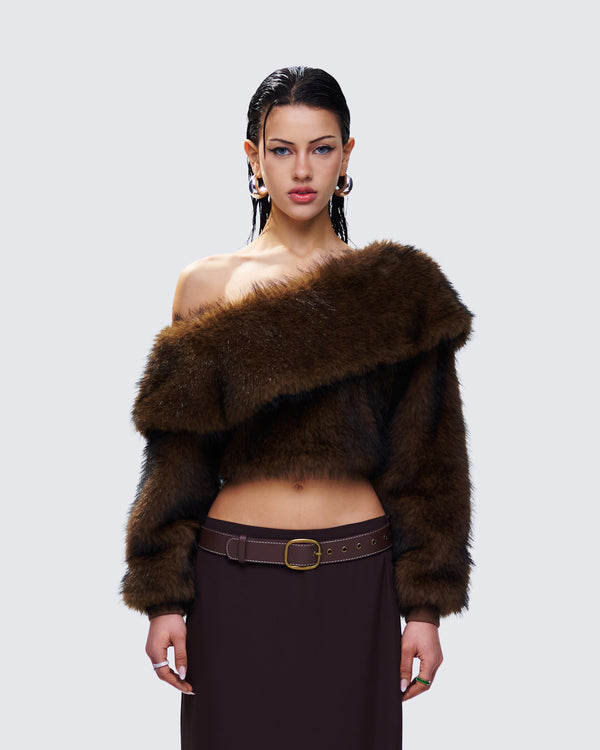 Finesse Nadi Brown Vegan Leather Belt