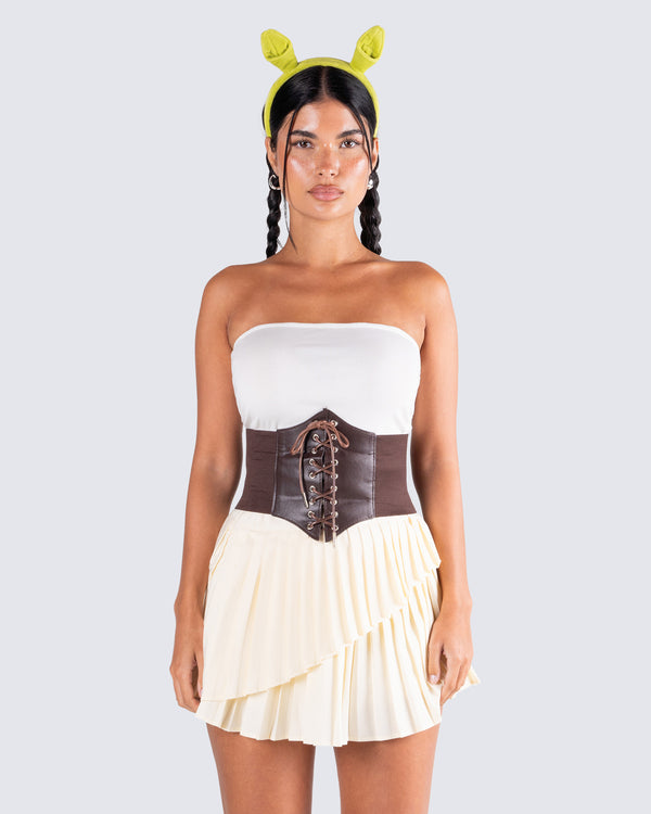 Finesse Naina Brown Corset Belt