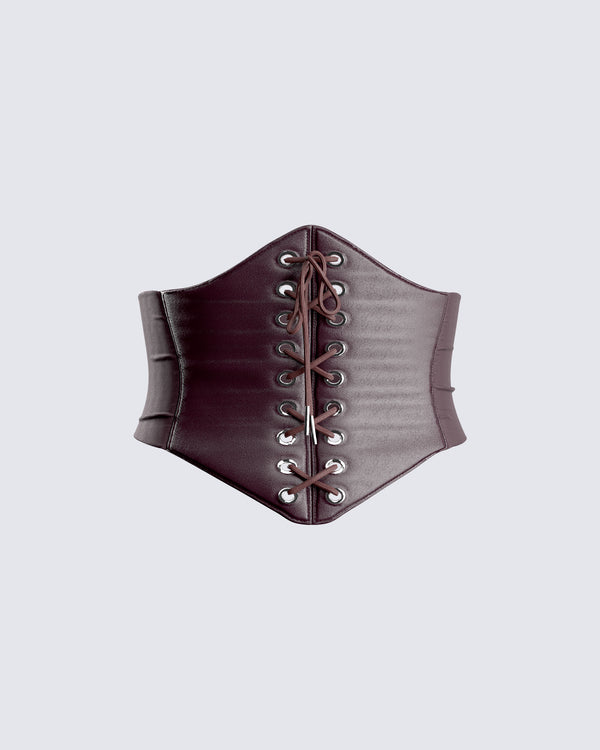 finesse Naina Brown Corset Belt