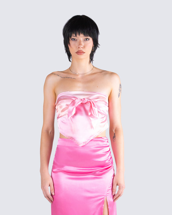 Finesse Nikita Abstract Print Cropped Top