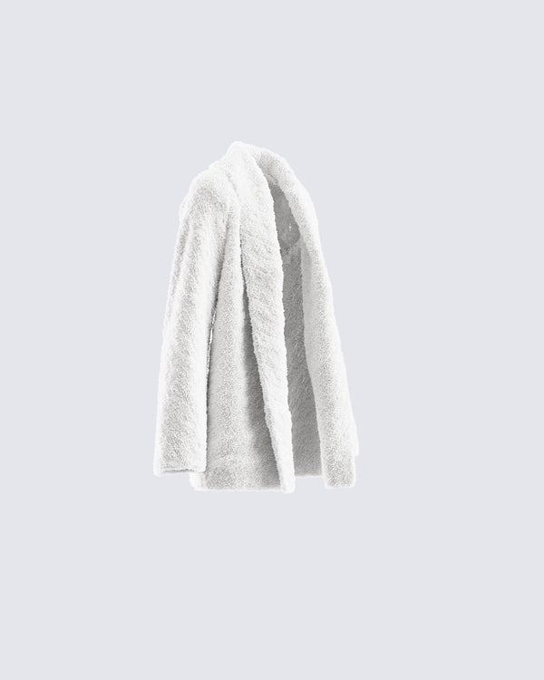 Finesse Noah White Fur Coat