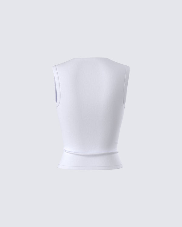 Finesse Norah Light Grey Pleated Top