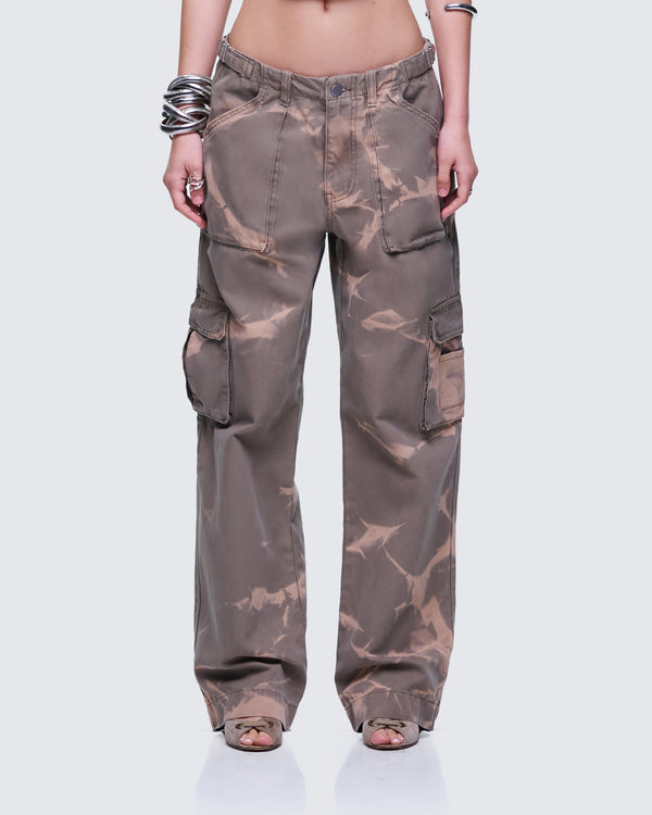 Finesse Oihana Brown Twill Cargo Pant