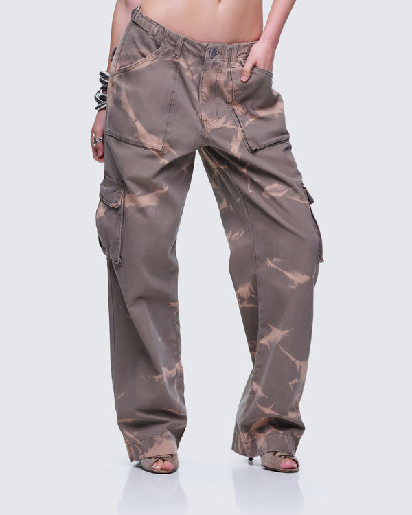 Finesse Oihana Brown Twill Cargo Pant