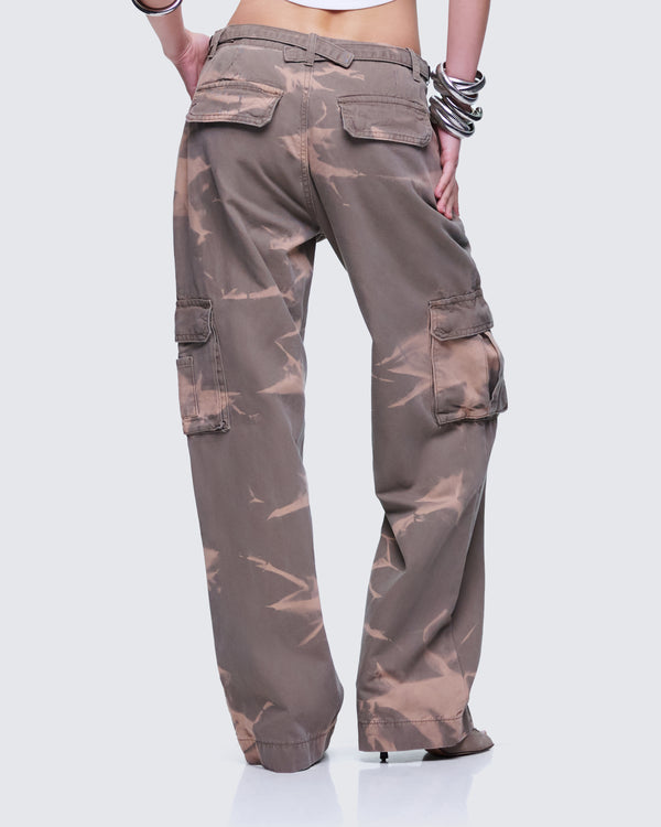 Finesse Oihana Brown Twill Cargo Pant