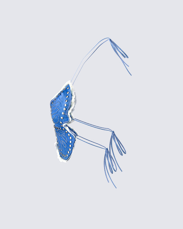 Finesse Olivette Blue Denim Butterfly Top