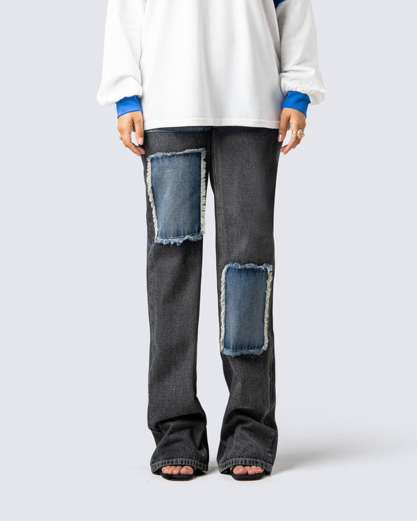 Finesse Pascal Colorblock Black Blue Jeans