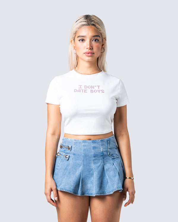 Finesse Paula White Jersey Graphic Top