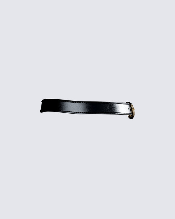 Finesse Perla Black Faux Leather Belt