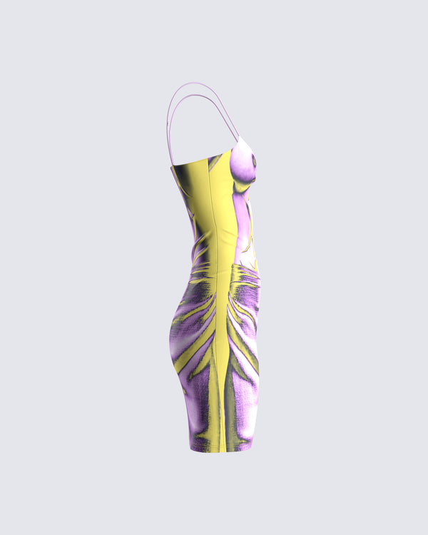 Finesse Phoebe Body Print Mini Dress