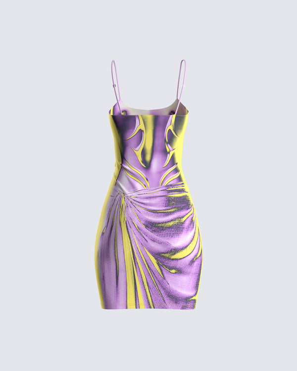 Finesse Phoebe Body Print Mini Dress