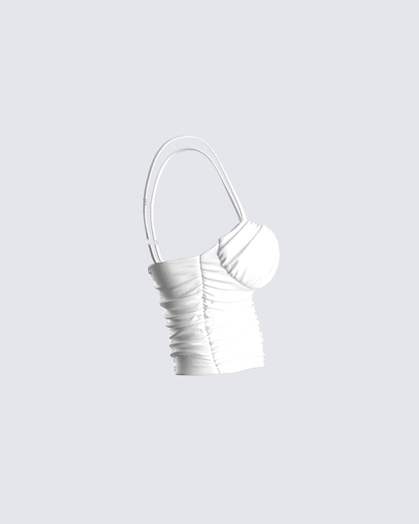 Finesse Rachel White Cami Top