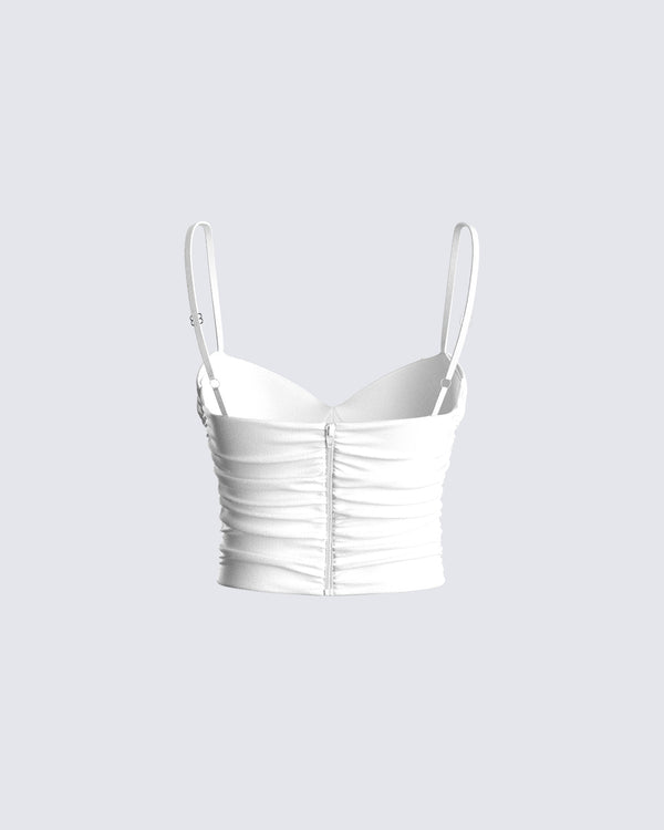 Finesse Rachel White Cami Top