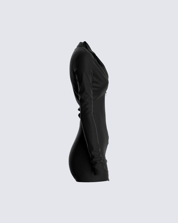 Finesse Rada Zip-up Mini Dress