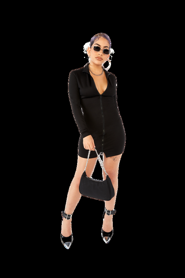 Finesse Rada Zip-up Mini Dress