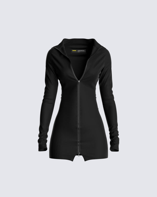 finesse Rada Zip-up Mini Dress