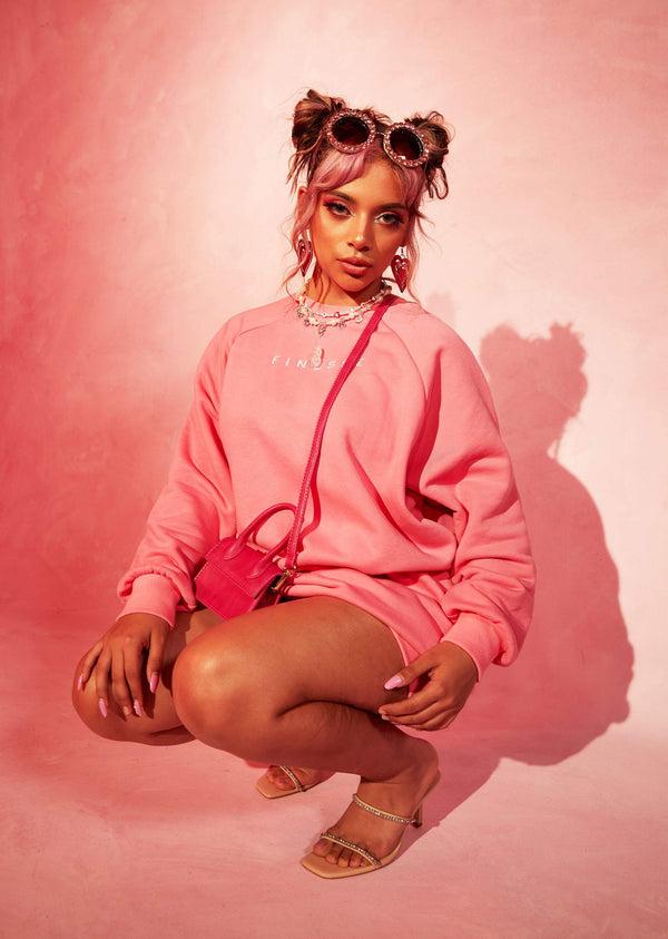 Finesse Randi Heart Eyes Sweatshirt Dress