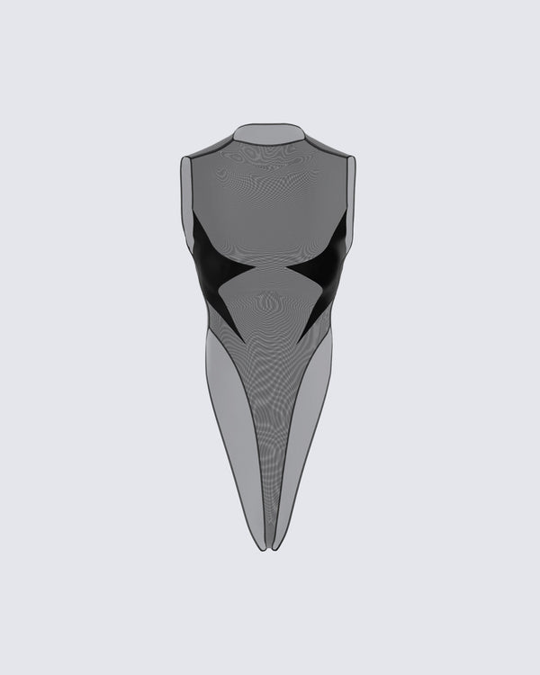 Finesse Rena Black Bodysuit