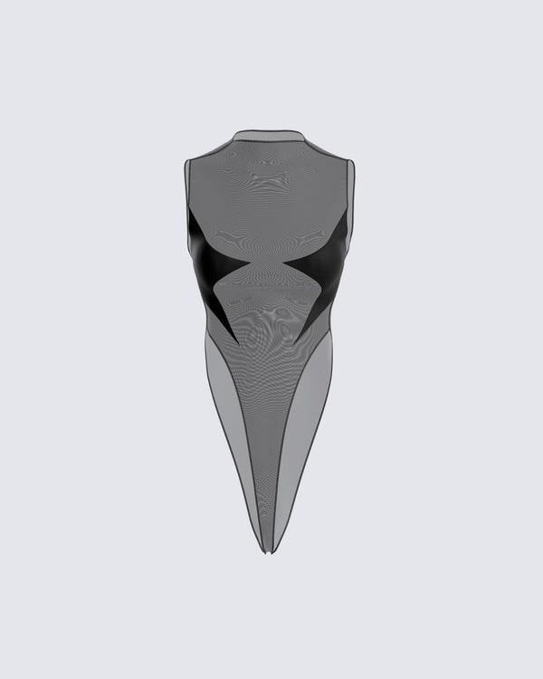 finesse Rena Black Bodysuit